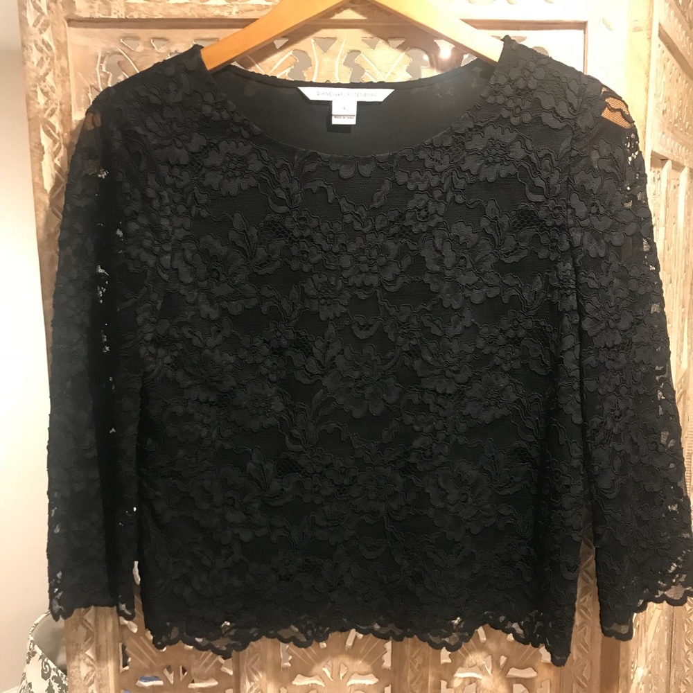 Diane von Furstenberg lace shirt